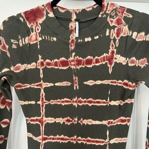 YOUNG FABULOUS & BROKE Tie Dye MIDI Dress